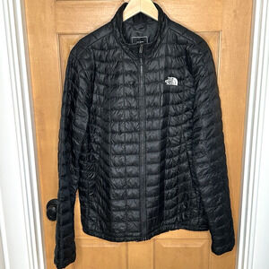 The North Face Men's Thermoball Jacket Size L Black Lightweight Insulated